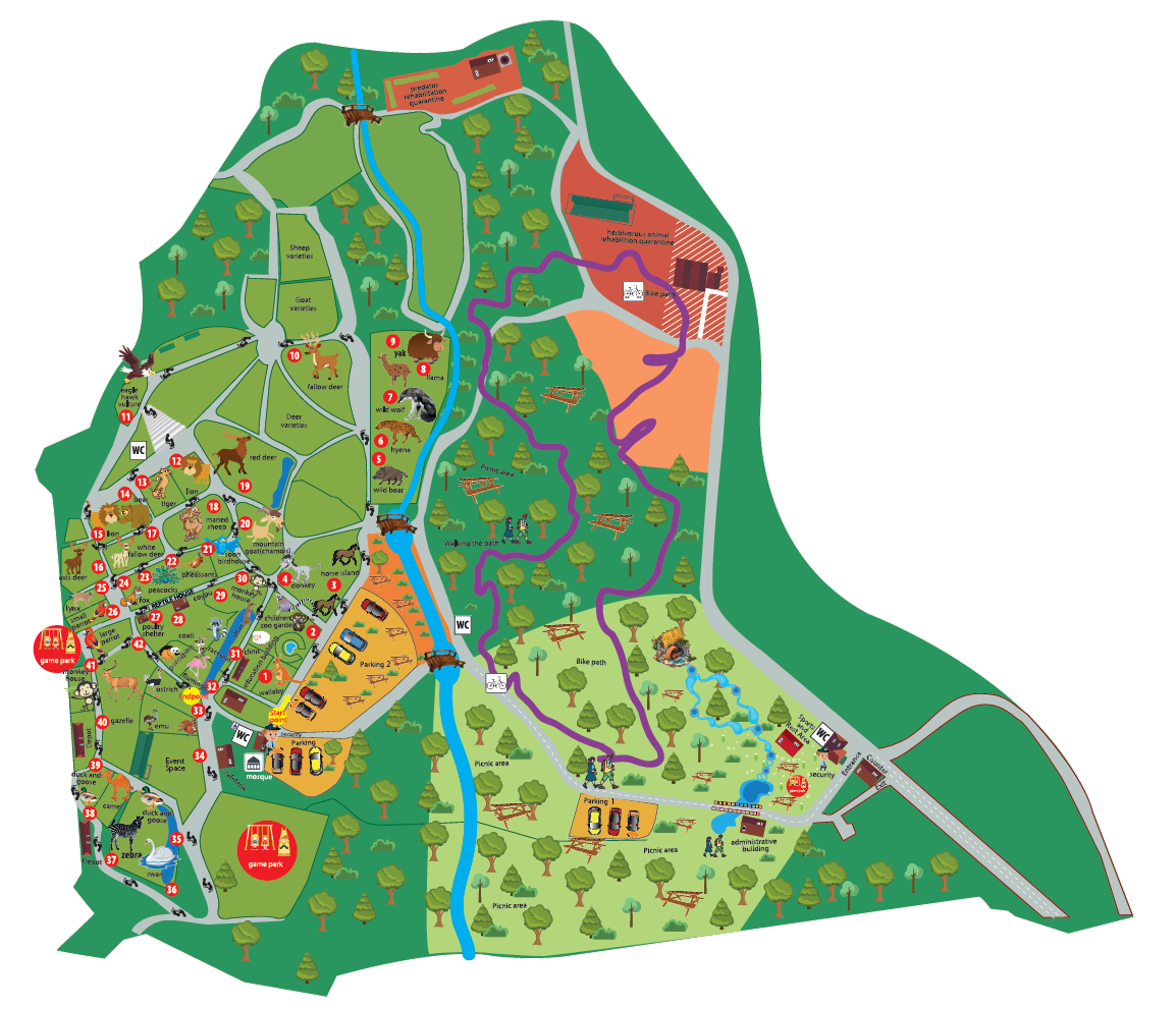 Antalya Zoo Map